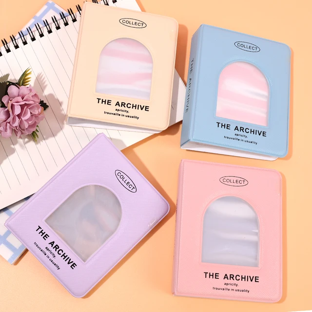 3 Hüvelykes Színes Fotóalbum 18 Pocket Photocard Holder Mini Instax Phots Album Név Kártya Storage Collect Book Polaroid