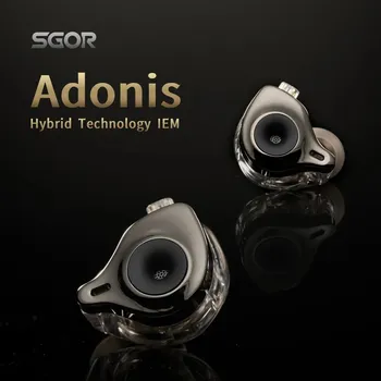 SGOR Adonis 1DD 1BA 하이브리드 기술 이어폰 귀 모니터 HIFI 슈퍼베이스 이어 버드 높은 음질 음악 헤드폰 VENUS