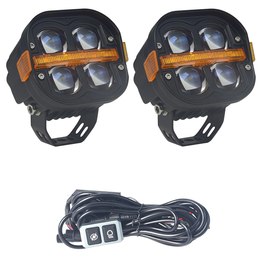ตัวเลือกสินค้า ไฟสปอตไลท์ LED 4 นิ้ว สำหรับรถมอเตอร์ไซค์และ SUV