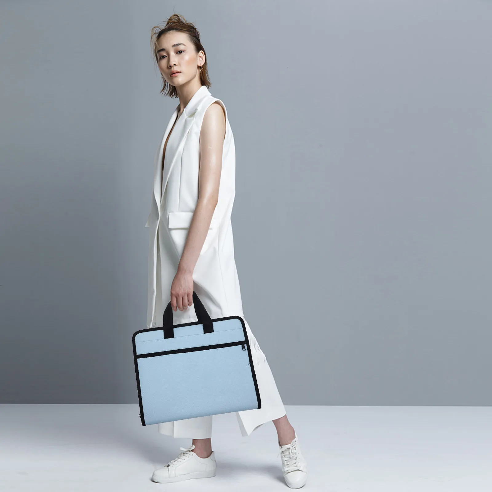 확장형 파일 폴더 다층 아코디언 디자인 휴대용 영수증 정리함 대용량 파일 보관 가방 문서 홀더