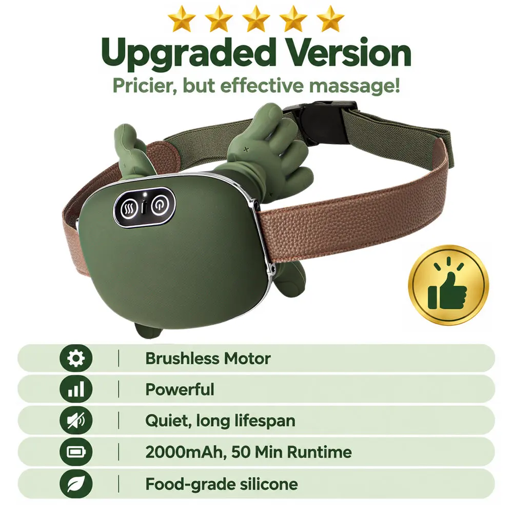 Bionic Finger Neck Shoulder Massager Wireless Neck Cervical Trapezius Kneading Massage Shawl Brushless Motor Neck Masajeador