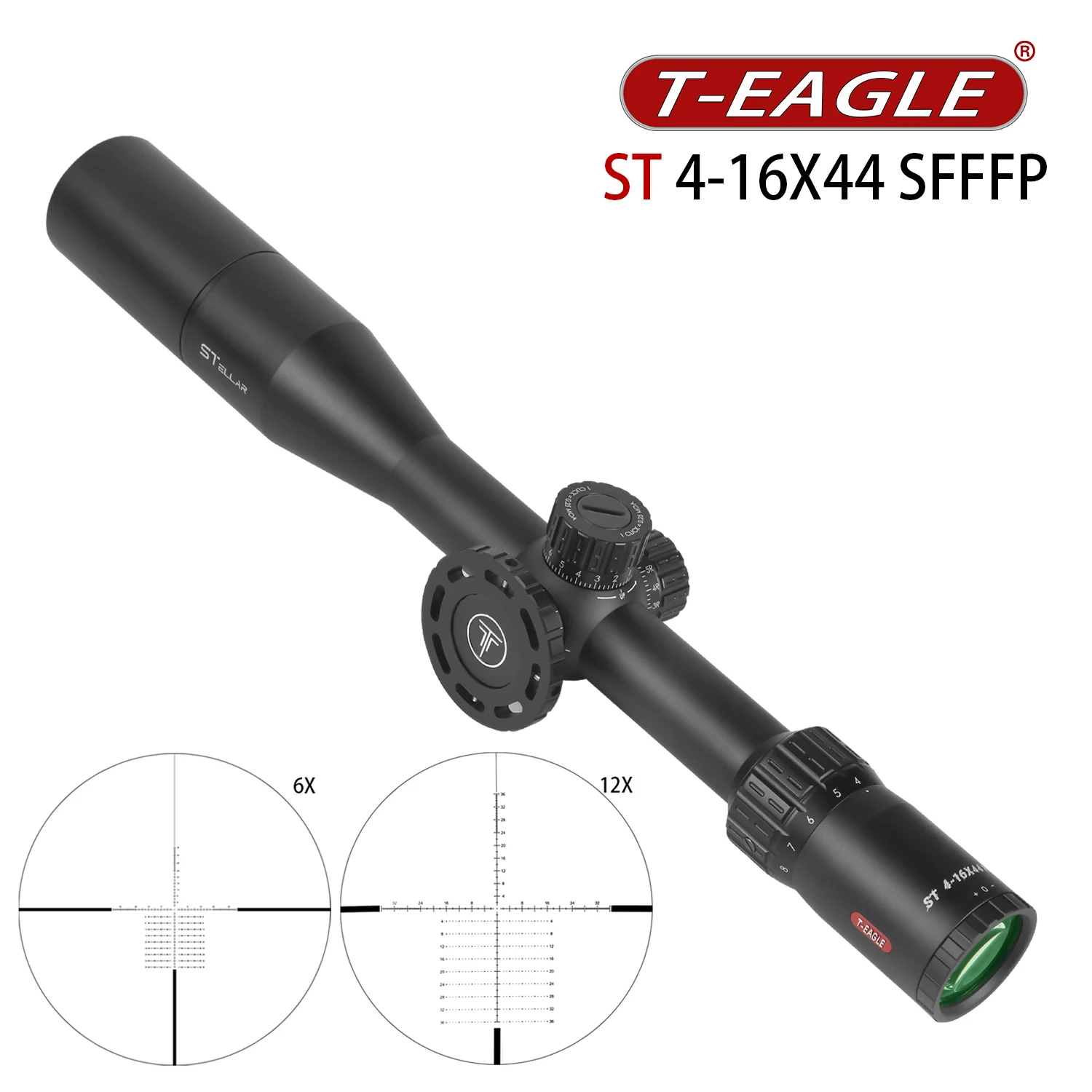 

T-EAGLE ST 4-16X44 SFFFP Tactical Riflescope Spotting Rifle Scope for Hunting PCP Air Gun Optical Collimator Sight Fit . 308