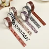 6Rolls Washi Tape School Supplies Masking Tape Animal Texture Scrapbooking 5m Journal Kawaii Stationery Decorative Adhesive Tape 4