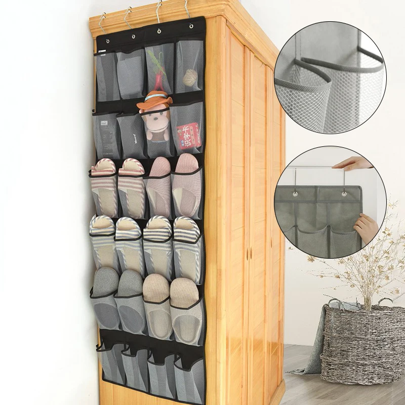 1 Set Shoe Rack, Multi-Layer Non-Woven Fabric Shoes Shelf, Adjustable &  Space-Saving Storage Organizer For Sneakers, Casual Shoes, High Heels,  Easy-To-Assemble, Behind The Door Design To Save Space And Prevent Dust,  Home