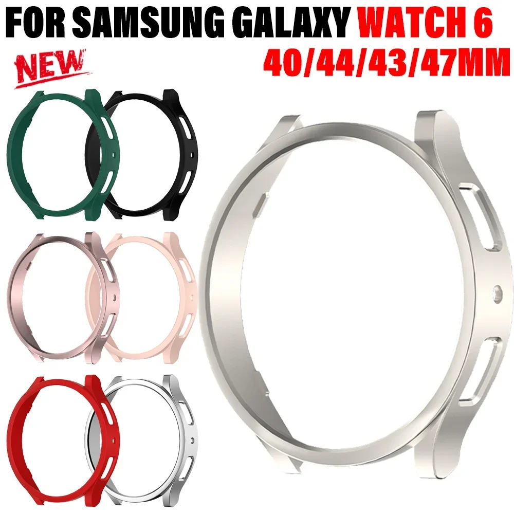 Custodia Protettiva Per Samsung Galaxy Watch 6Classic 43 47Mm Smartwatch Pc Shell Bumper Per Galaxy Watch 6 40Mm 44Mm Protector Fram