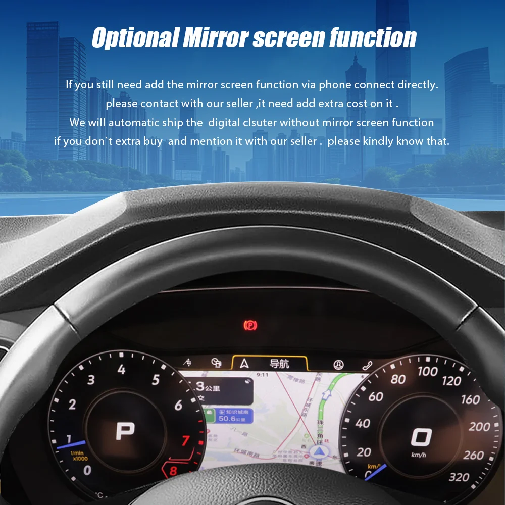 PrelingCar 10,25 panel de tablero Digital para VW Variant Caddy Touran T6 EOS Sharan Golf 5 instrumento Virtual Paneel Cockpit 5
