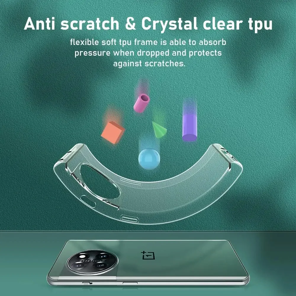 Ultra Slim Clear TPU Phone Case - Soft Back Cover