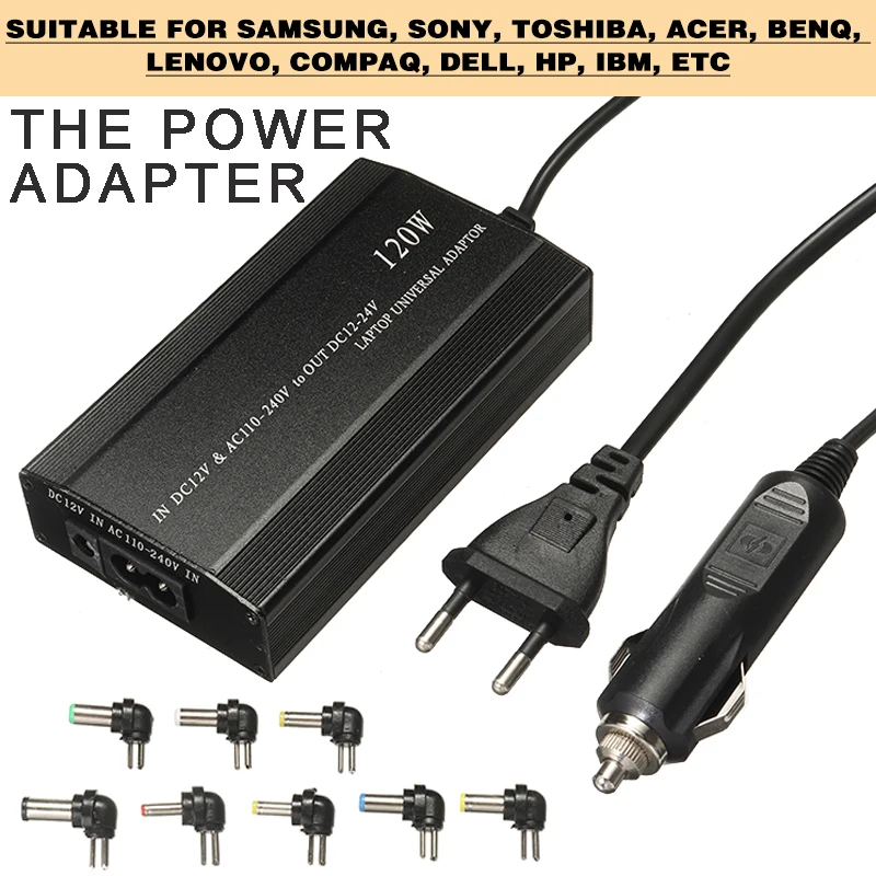 Mayitr100V240VPowerAdapterForHPEUPlugCarChargerLaptopPower