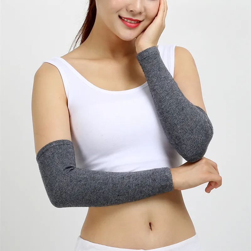 

Cashmere Arm Sleeves Women Arm Warm Arm Protection Winter Men Long Protector Elbow Wrist Protection Against Cold Wool Line Warm