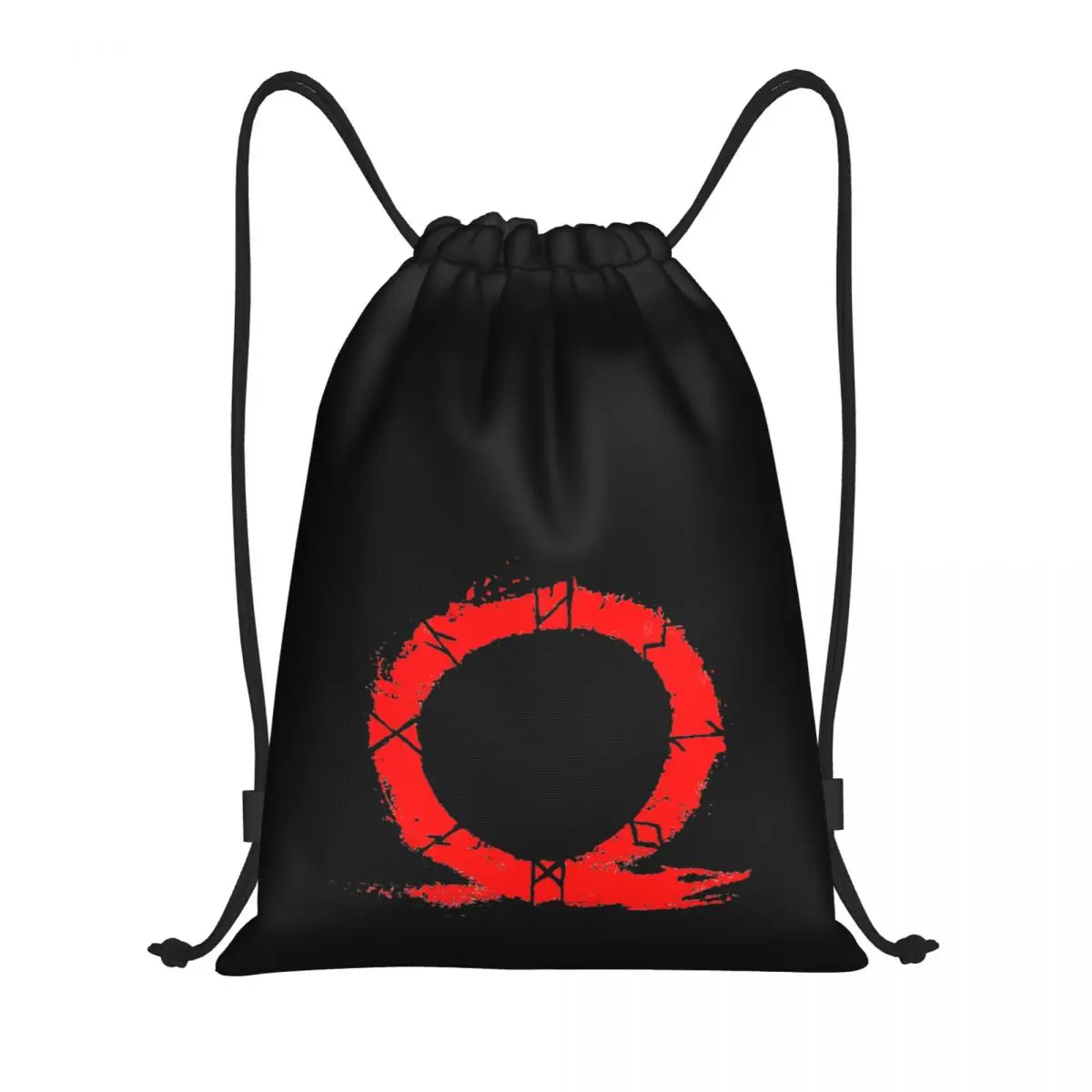 

God Of War Runes 2 Graphic Drawstring Bags Gym Bag Infantry pack Firm Backpack Graphic