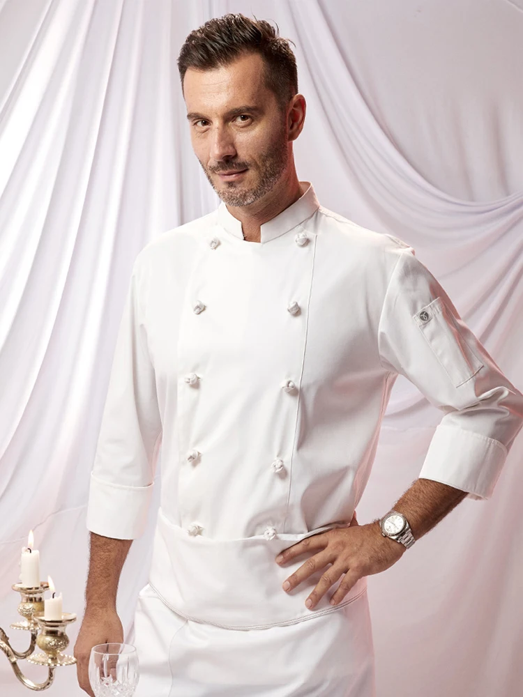 Autumn Men's Chef Jacket Catering Female Cook Uniform Hotel Kitchen