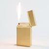 Luxury Brass Ligne2 Lighter Engraved Classical Sound Special Cigarette Smoking Tools Rechargeable Butane Gas Men Gift 2