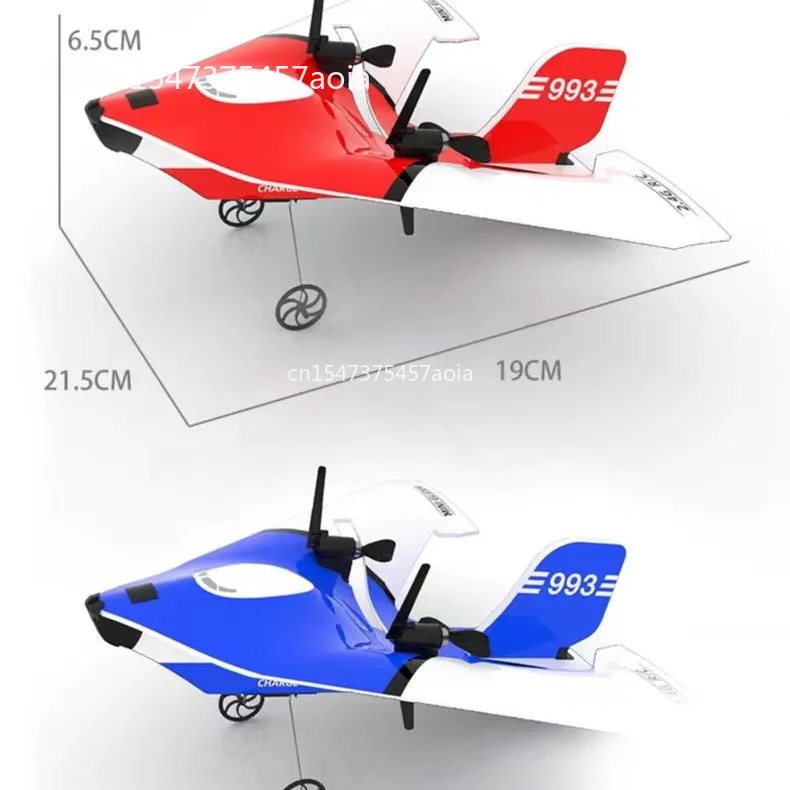 2022 New Remote control airplane fixed wing delta wing glider indoor airplane fall prevention children toy boy airplane model 2