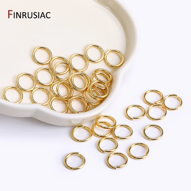 18k Gold Plated Jump rings For Jewelry Making, Brass Open Split Rings  Connection Rings For DIY Jewelry Accessories Wholesale - AliExpress
