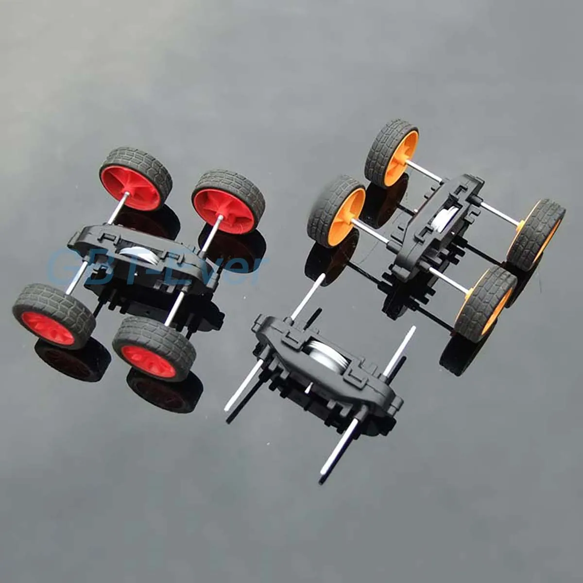 2Pcs Double Inertia Gearboxes Gear Boxes Inertia 4-drive Movement Construction Toys Four-Wheel Drive DIY Car Model Accessories