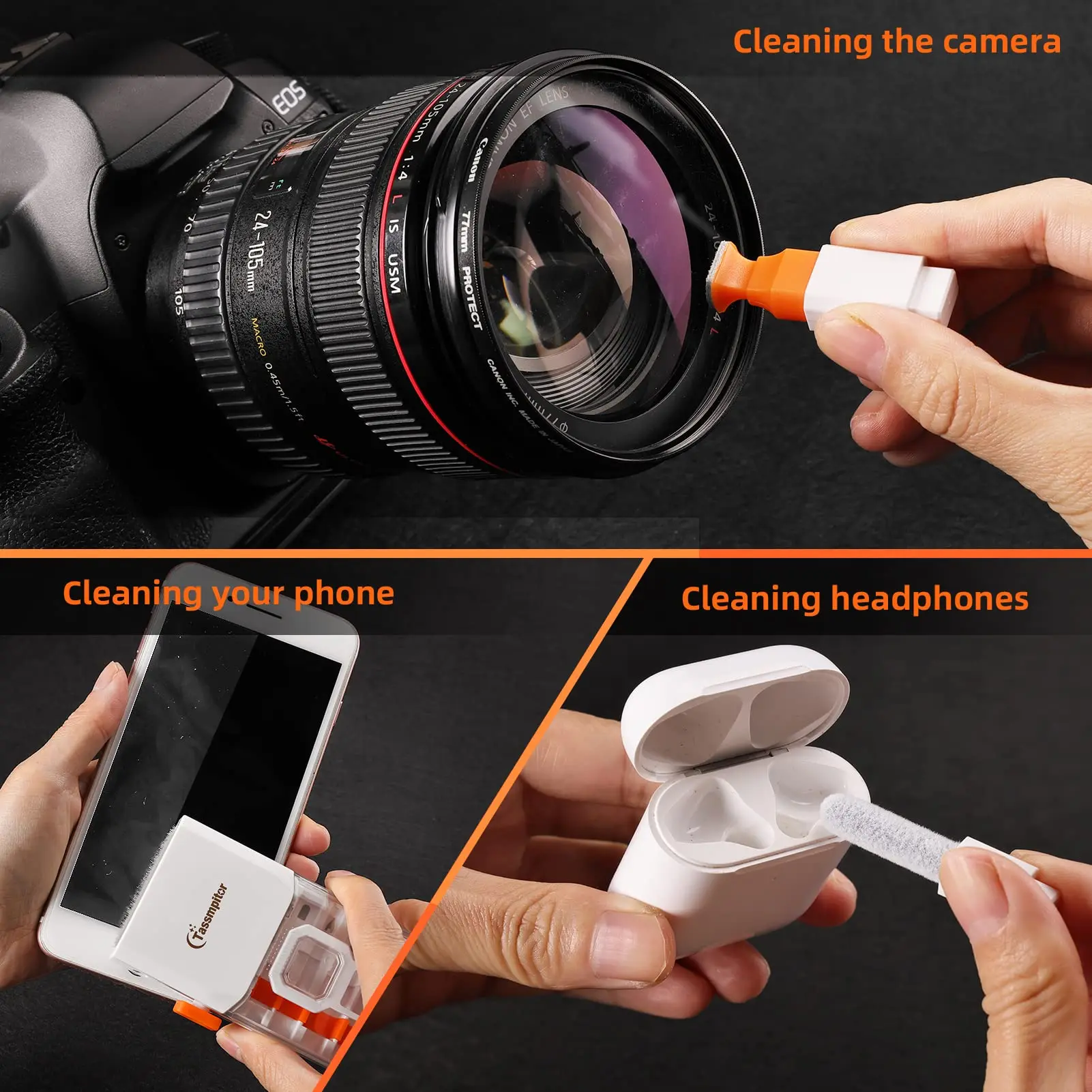 Laptop Screen Keyboard Cleaner Kit Electronics Cleaning Tool for MacBook iPad iPhone Pro PC Monitor TV Camera Lens 5