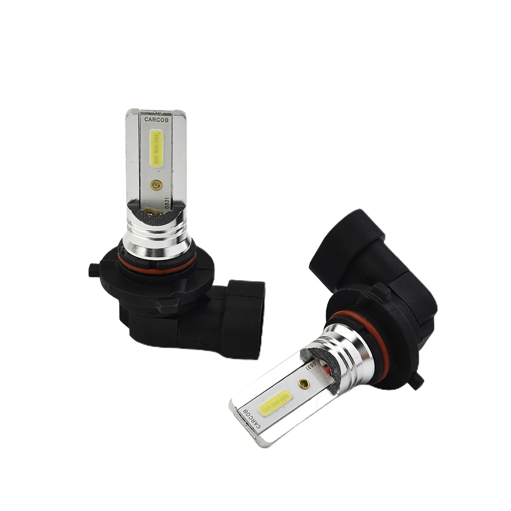 

2 Pcs 9005 HB3 12V-24V 100W Car Auto COB LED Headlight Fog Lamp Bulbs 1200LM 6500K White Double Sided Car LED Headlight Headlamp