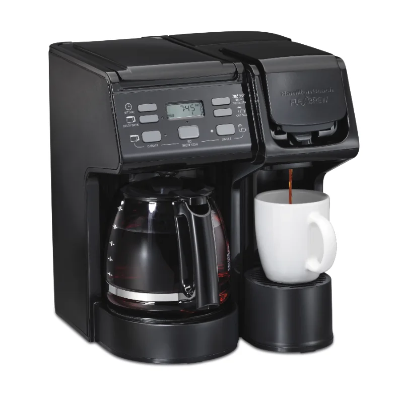 Hamilton Beach - FlexBrew Single-Serve Coffee Maker with Removable Reservoir - Black