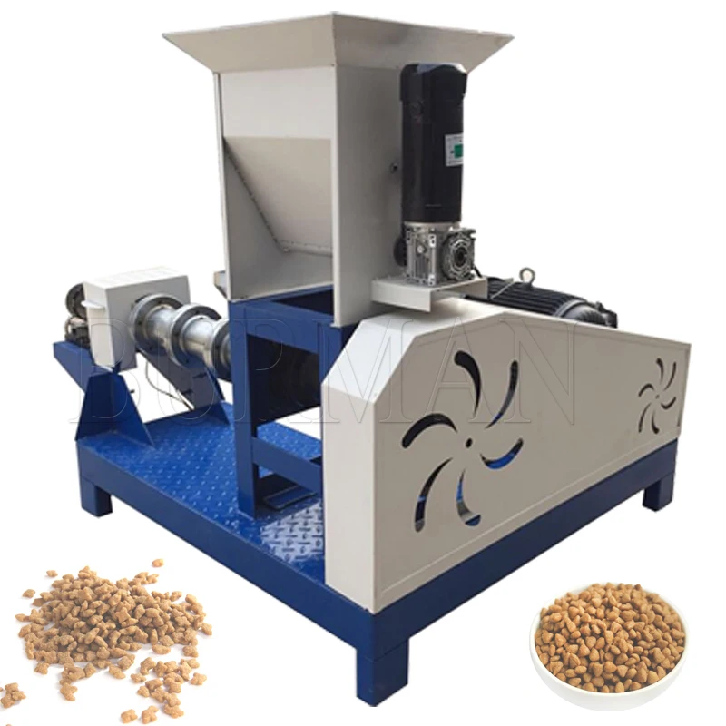 

Multifuction Pet Dog Cat Feed Making Machine Puffed Animal Pellets Maker Aquatic Fish Extruder