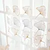 1PC Colorful Ginkgo Blossoms Hot Selling Small American Transparent Grid Embroidered Window Screen New Style 5