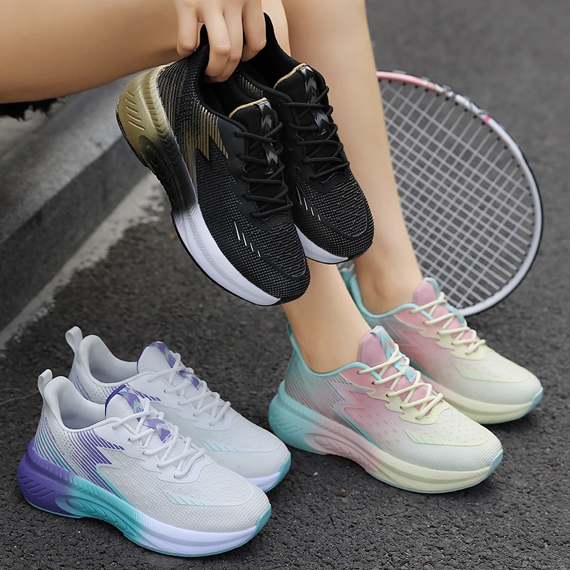 New Women's Tennis Shoes Outdoor Fashion Walking Shoes Summer Mesh Leisure Park Jogging Shoe Sizes 35-41