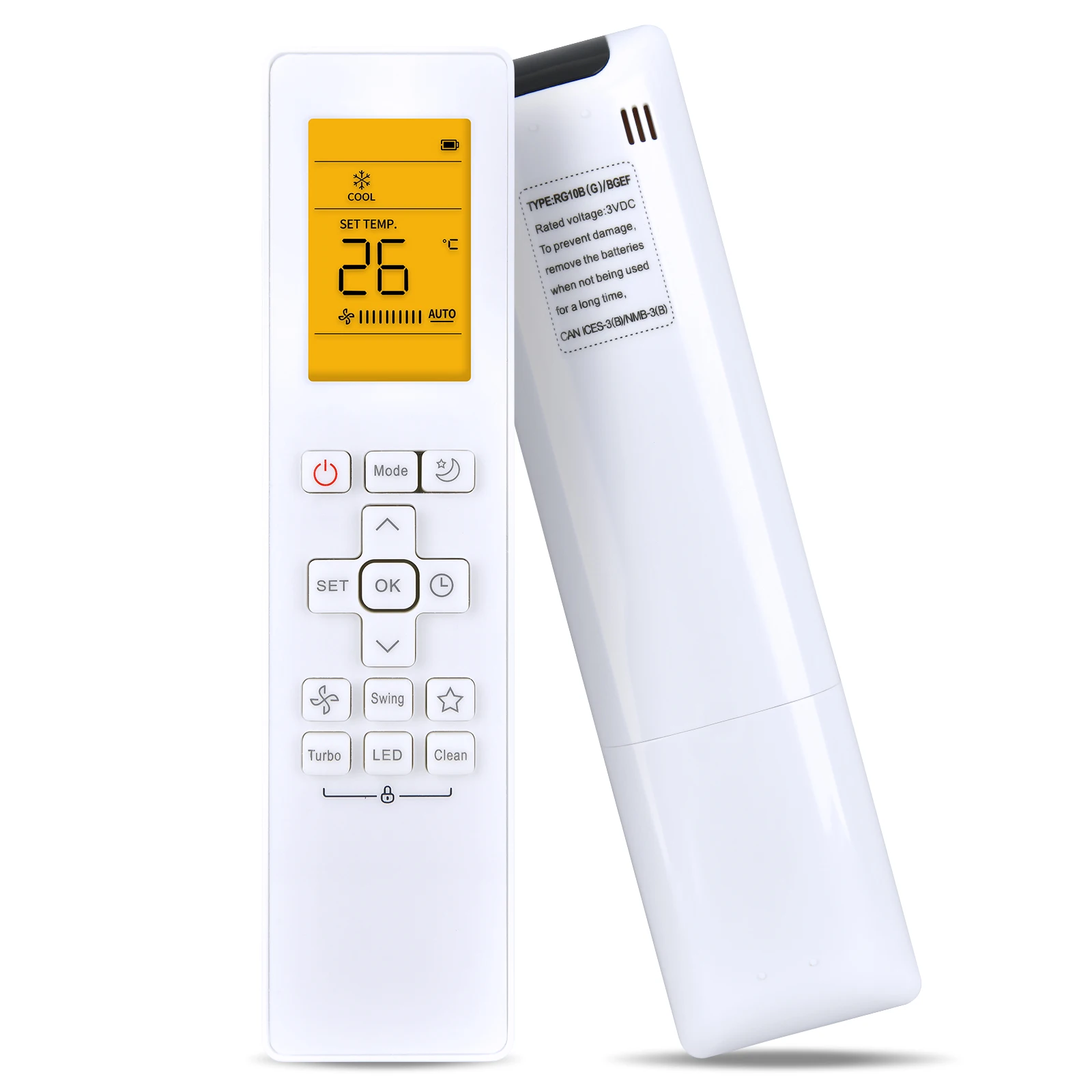 미디어 삼성 에어컨용 새 RG10B(G)/BGEF 리모컨 (백라이트 포함)