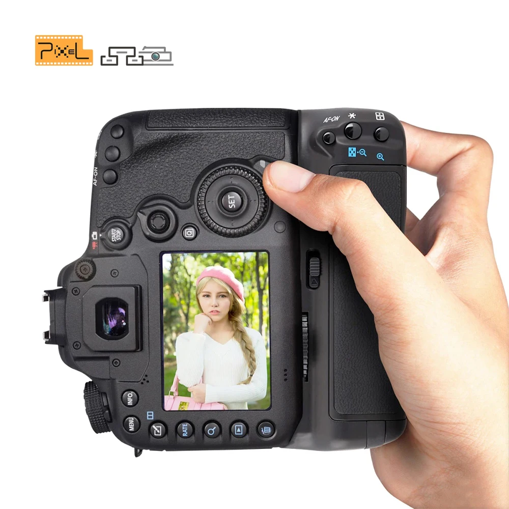 Pixel BG-7D Battery Grip for Canon EOS 7D Camera Grip Holder Shutter Release Button Canon Battery Grip