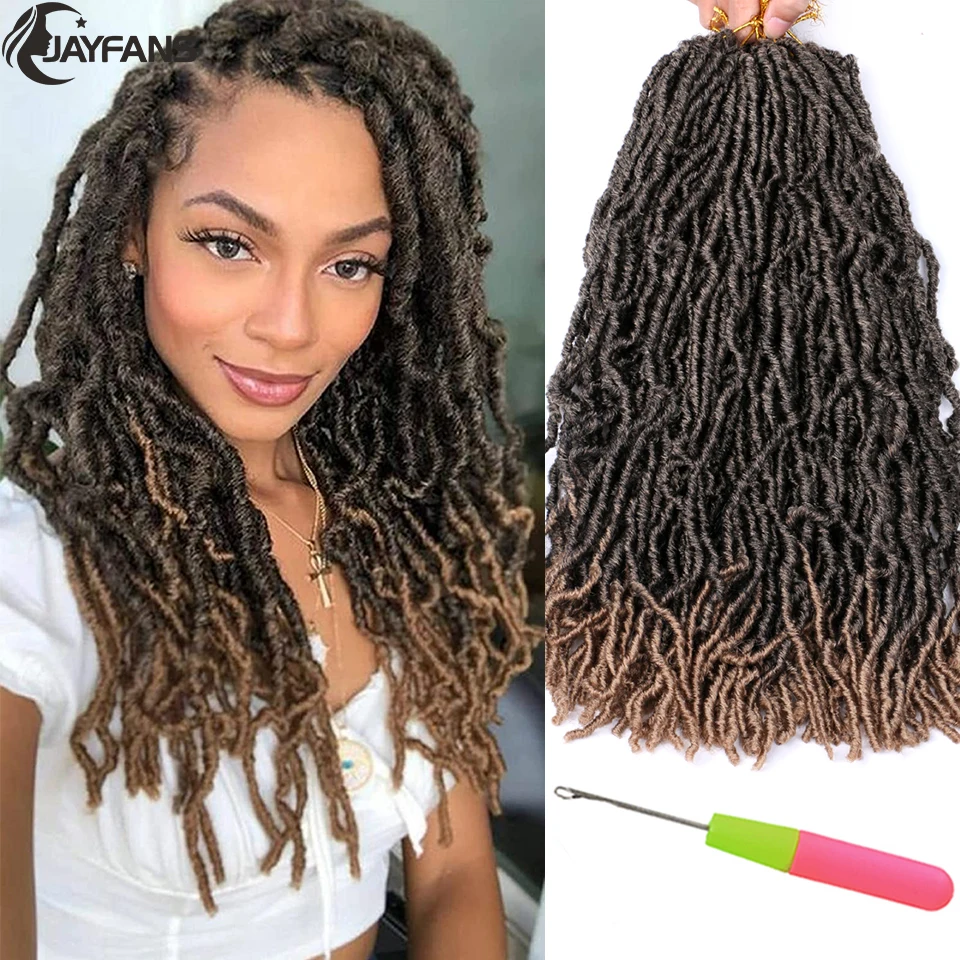 Faux Locs Crochet Hair 8 Inches Short Curly Dreadlocks For Women Pre-Looped  Short Wavy Soft Locs Ombre Reddish Brown Crochet Dreads Braiding In Hair E