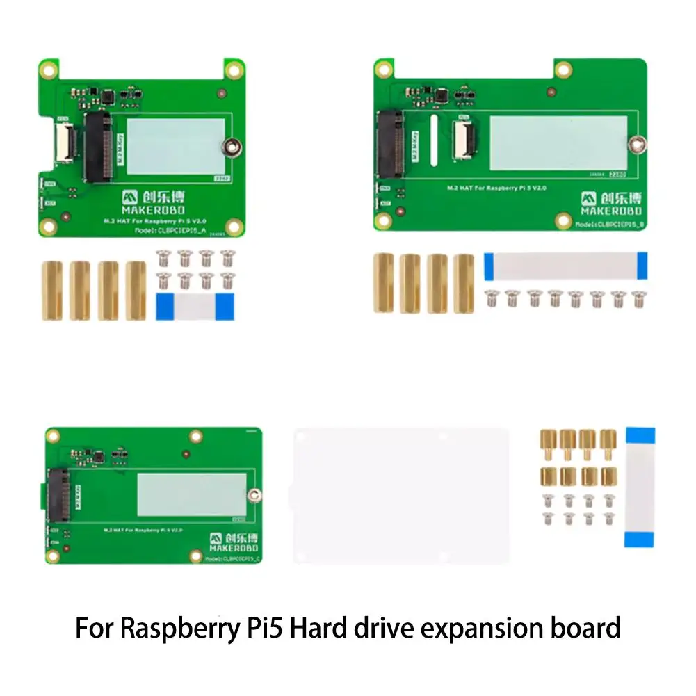 

Плата расширения для Raspberry Pi 5 PCle на M.2 SSD поддерживает M.2 2242/2280 SSD для платы жесткого диска Raspberry Pi5 X5Q0