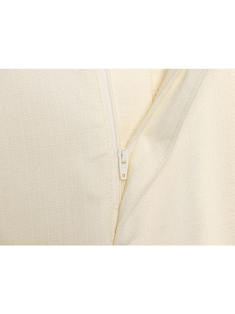 TFMLN Women Elegant Vest Pant Set Chic Temperament Solid Color Loose V-neck Vest Coat High Waist Wide Leg Pants Two-piece Set