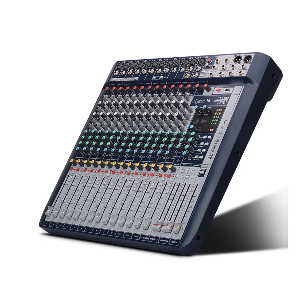 Signature 16 Compact analogue mixing 16 channel audio Mixer with Effects with GB Series audio routing flexible audio mixer