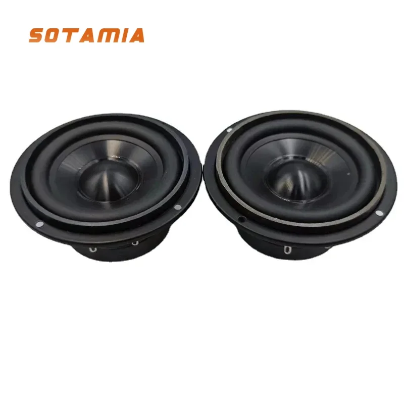 SOTAMIA 2Pcs 3 Inch Midrange Bass Speaker 4 Ohm 15W PP Cone Waterproof Altavoz Multimedia Woofer Speaker Sound Music Loudspeaker