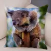Bedroom Living Room Decor Pillowcase Cute Australian Koala Cushion Cover Wildlife Pattern Print 6