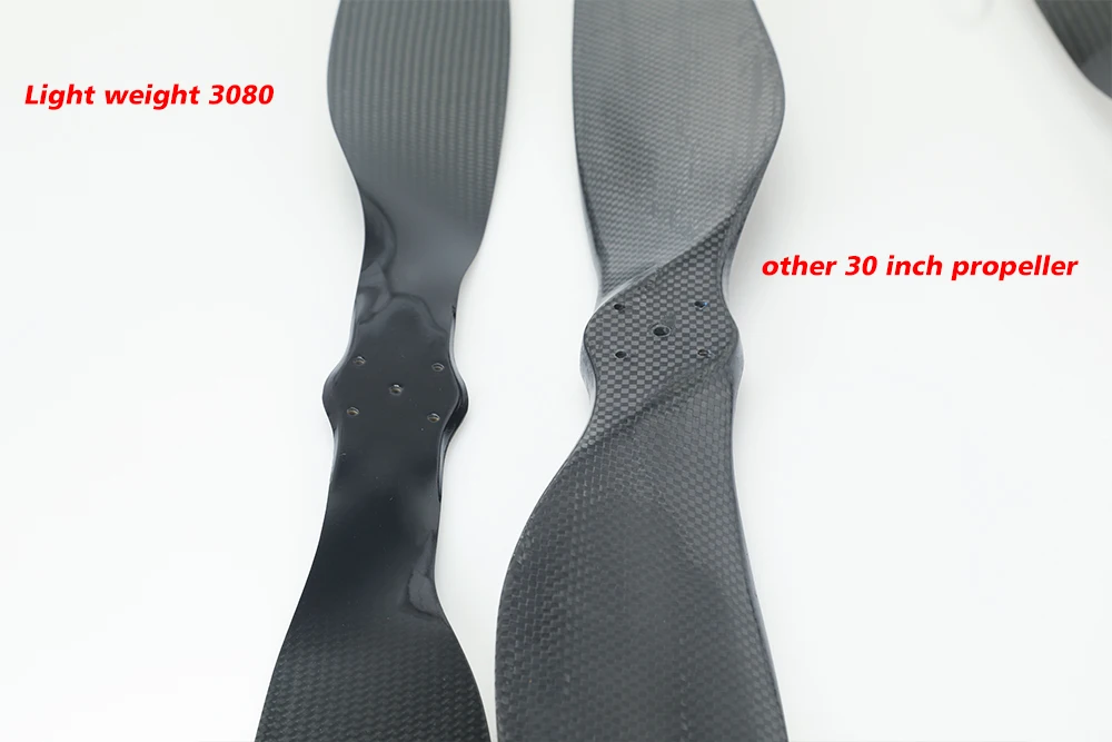 Licht Gewicht 30 zoll 3080 30*80 Carbon Fiber Propeller Hohe Effizienz für 9235 8318 Q9L Multirotor Bürstenlosen Motor UAV Drone – Detail 9