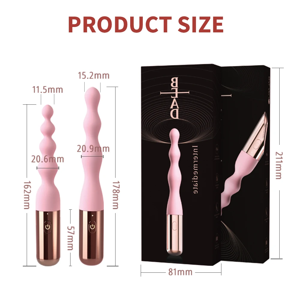 10 Frequency Silicone Backyard Bead vibrating Butt Plug G spot female masturbation vibrator Adults Products Sex Toys For Women