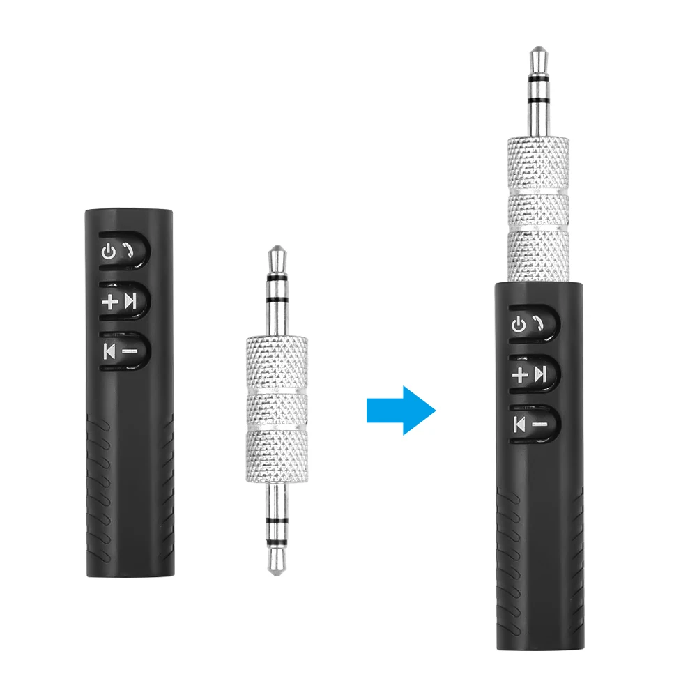 2 In 1 Mini Bluetooth 5.0 Adattatore Audio Trasmettitore Wireless Ricevitore 3.5Mm Aux Jack Vivavoce Auto Car Kit Altoparlante Cuffie