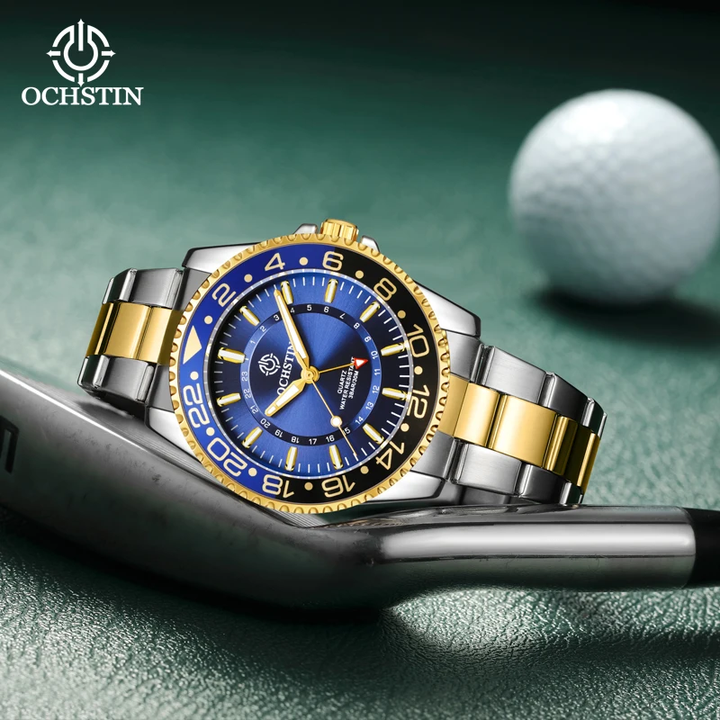 OCHSTIN New 2024 Simple Atmosphere Mariner Series Men's Watch Multifunction Quartz Movement Men's Quartz Watch