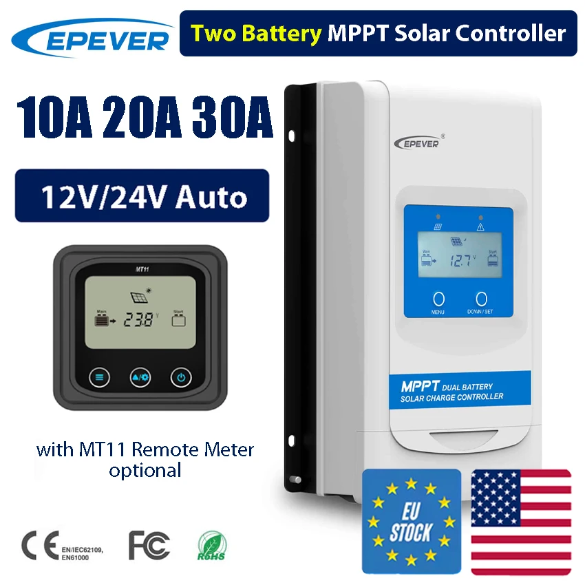 EPEVER 40A MPPT Regolatore Di Carica Solare 12V 24V Tensione Batteria - Foto 10