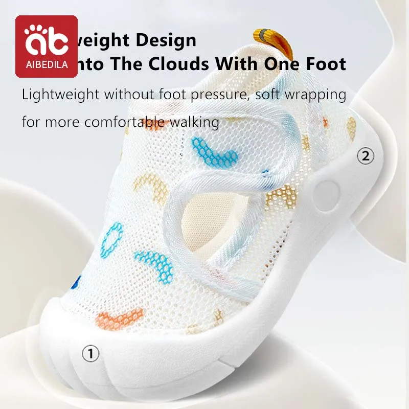 AIBEDILA Newborn Baby Shoes Child Sports Shoes Soft Flats Baby Toddler First Walkers Kids Sneakers 1-3 Year Casual Infant Shoes 6