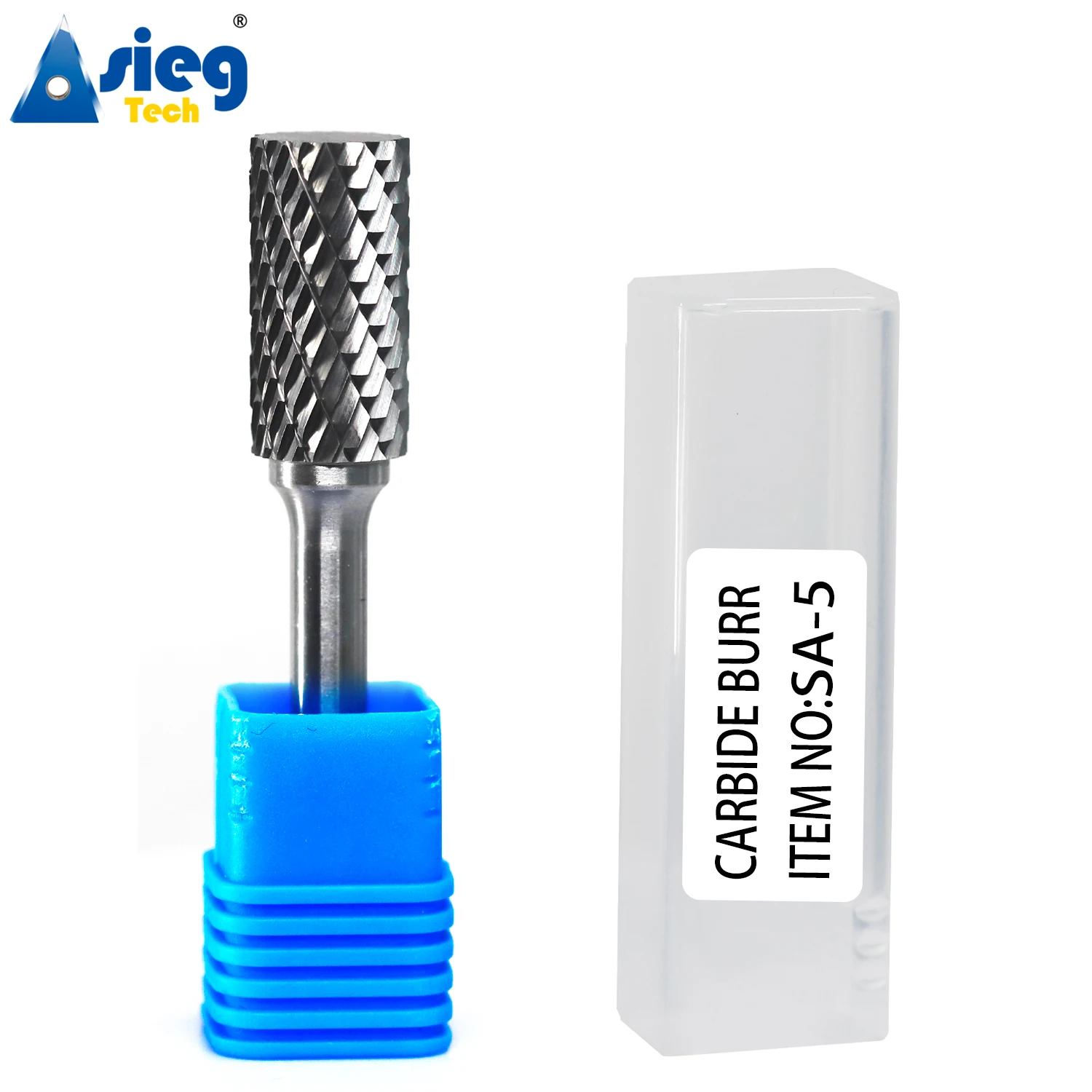 

SA-5 Carbide Burrs Rotary File 1/4" Inch 6.35mm Shank Cylindrical Shape Double Slot Cutting Tools for Die Grinder Drill Bits