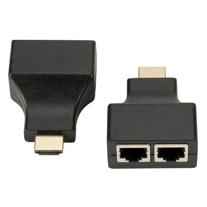 1080P Pair HDMI-Compatible Dual RJ45 CAT5E CAT6 UTP LAN Ethernet