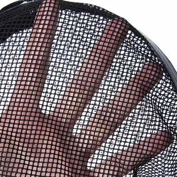 Erotic Accessories of Leather Fishnet Open Mouth Bondage Hood Sexy Hollow BDSM Headgear for Fetish Adult Role Play Games Sex Toy 6