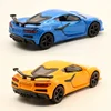 1:36 2023 Chevrolet Corvette Z06 Alloy Sports Car Model Diecast Metal Racing Vehicles Car Model Simulation Collection Kids Gifts 6