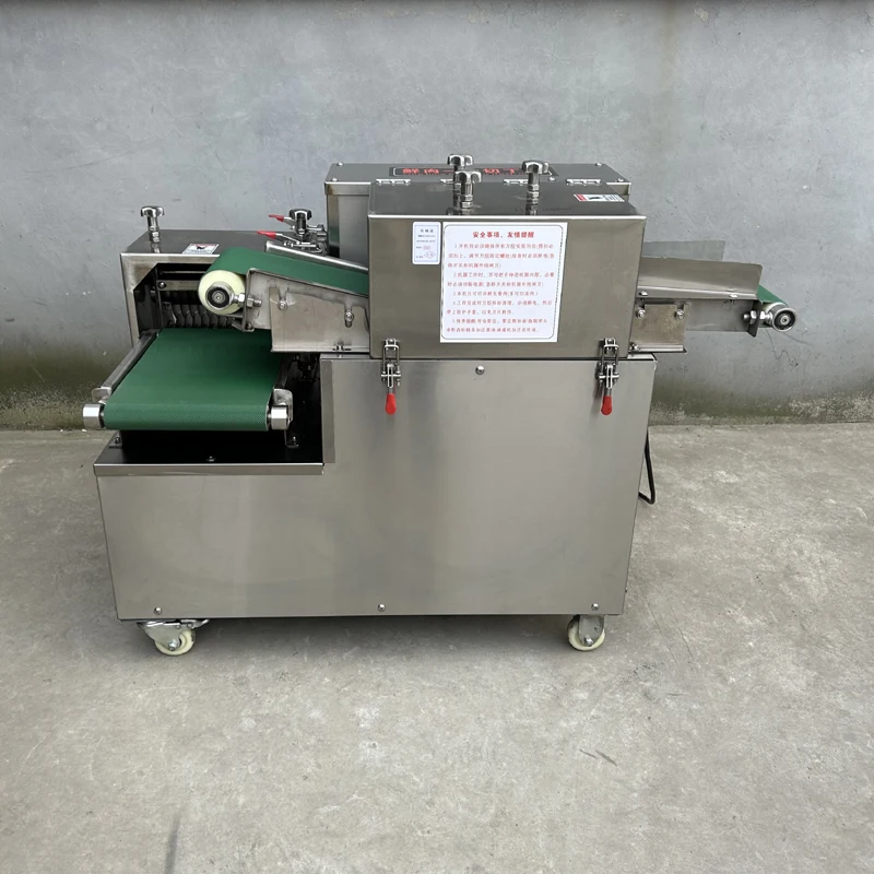 

Electric Meat Dicing Machine Food Fresh Meat Dicer Automatic Stainless Steel Lamb Fish Steak Bacon Slicing Meat Strip Cutter