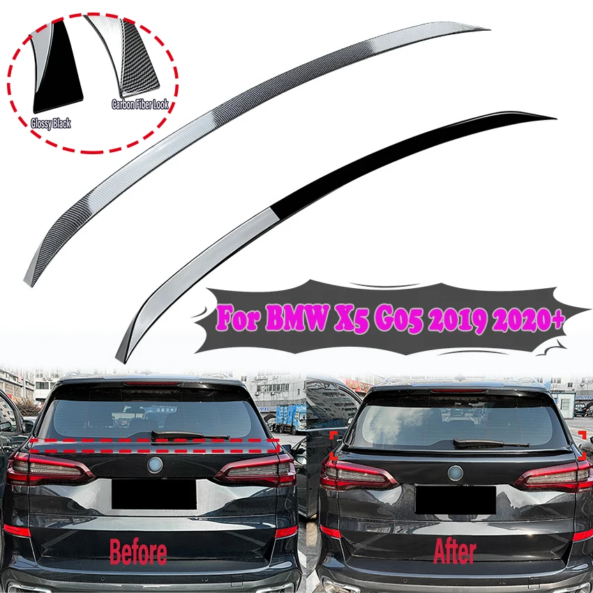 

Задний спойлер багажника Средний хвост крыло багажника губа для BMW X5 G05 2019 2020 + ABS черный/углеродное волокно внешний вид