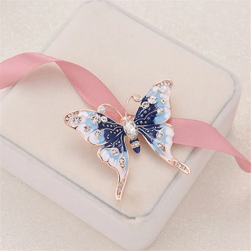 Angel's Prayer Butterfly Brooch - Colorful Enamel Corsage Pin For Women, Alloy Steel - View #8