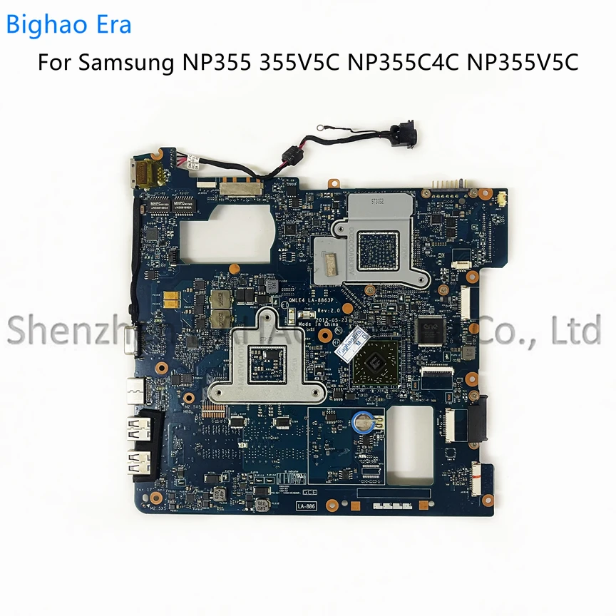 para Samsung 355v5c Np355v4c Np355v5c Laptop Motherboard Qmle4 Ba5903402a Ba59-03568a La8863p com Hd7670m 2gb Placa de Vídeo - Imagem 2