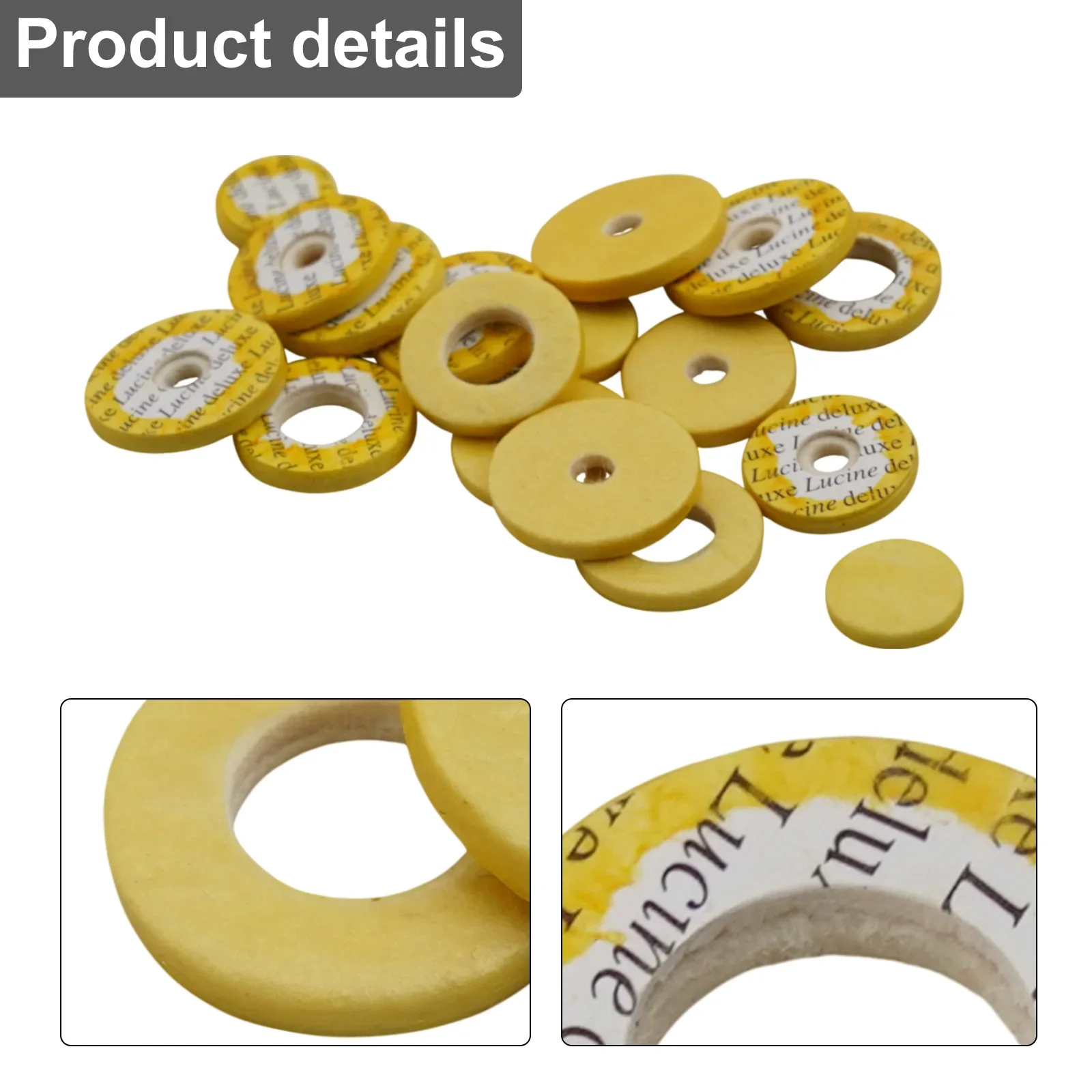 Yellow Flute Pads 17 Open Hole Durability High-quality Sheep Packaging Optimal Performance, flute pads