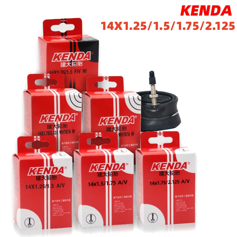 

Kenda Bicycle inner tube 14X1.25/1.5/1.75/2.125 AV FV Valve BMX Folding Bicycle Tubes