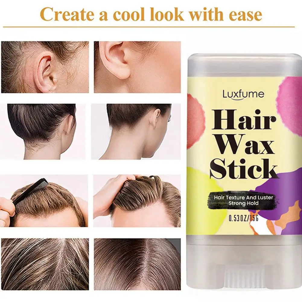 Hair Wax Stick For Women Man Finish Cream Non-greasy Style Hair Oil Pomade Stick Wax For Wig New S6d8